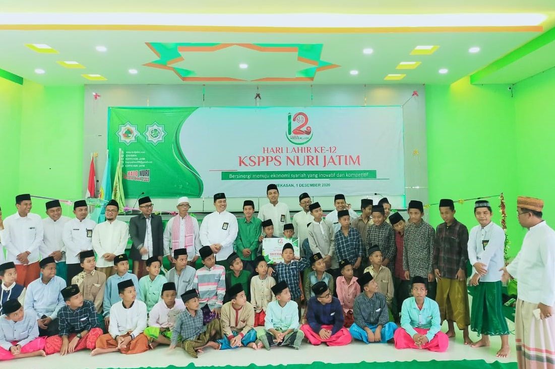 Rayakan Harlah ke-12, KSPPS NURI JATIM Santuni Anak Yatim