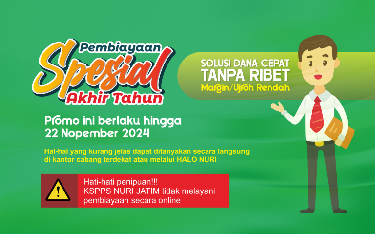 Promo Pembiayaan Spesial Akhir Tahun KSPPS NURI JATIM! 🎉