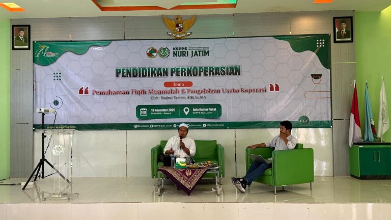 KSPPS NURI JATIM Gelar Pendidikan Perkoperasian Bertema “Pemahaman Fiqih Muamalah dan Pengelolaan Usaha Koperasi”