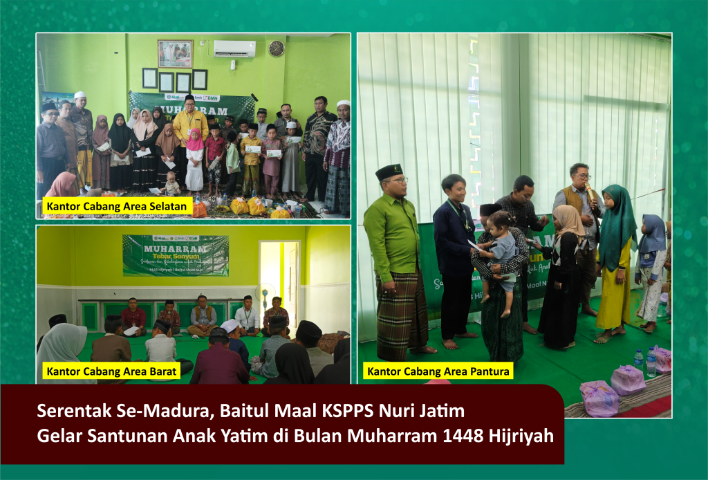 Baitul Maal KSPPS Nuri Jatim Gelar Santunan Anak Yatim di Bulan Muharram